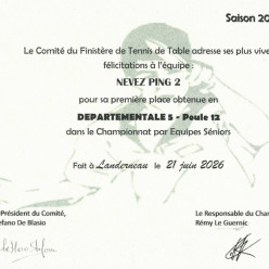 Névez 2 reçoit son diplôme (2025-26 D5-Phase2 P12)
